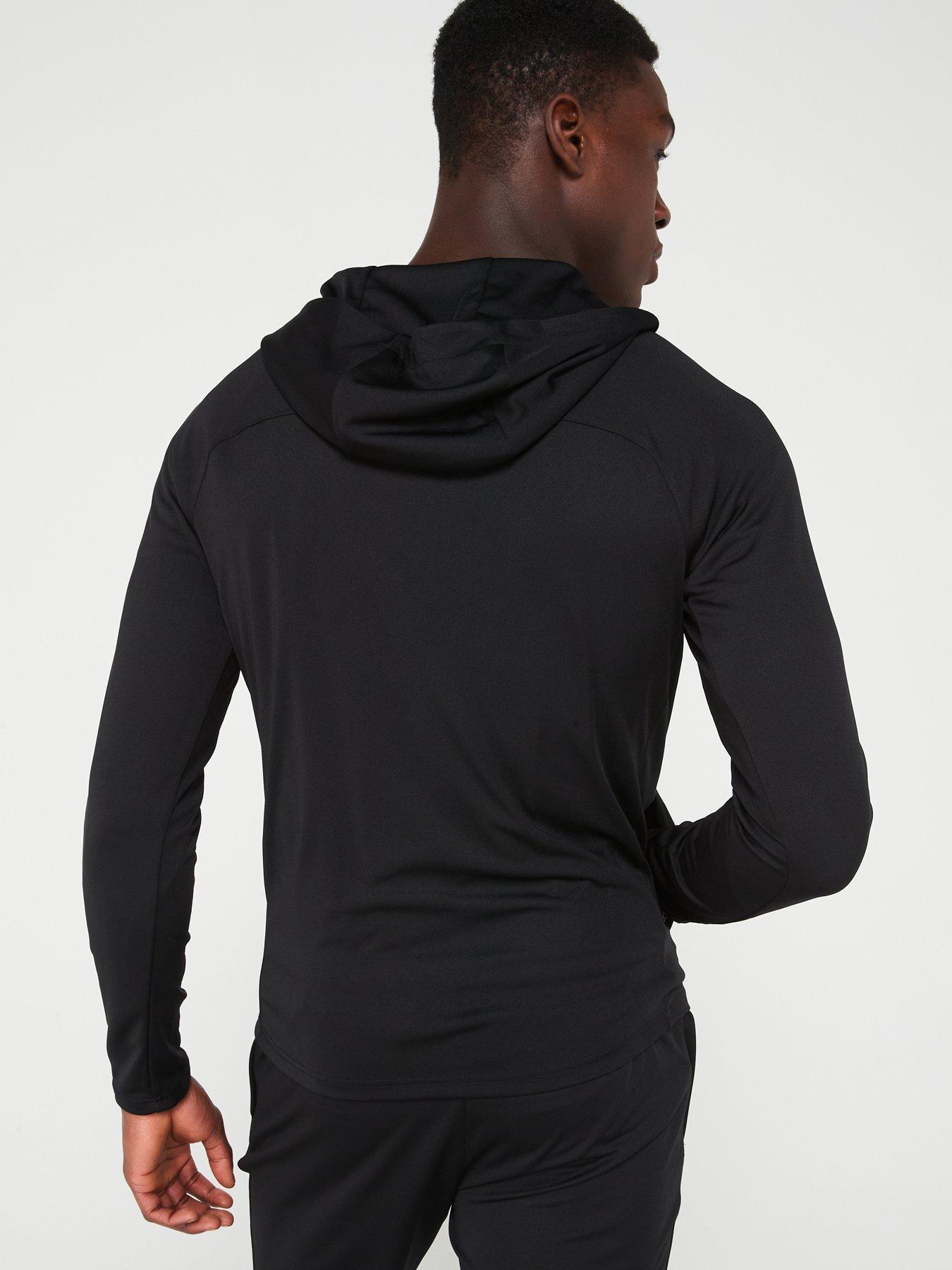 Gym King Mens 365 Lightweight Training Hood Black Very