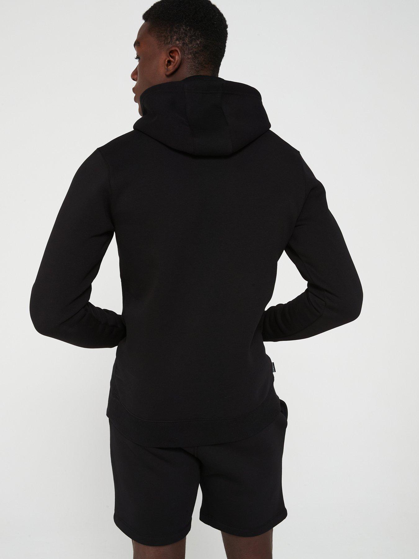 Gym King Mens Fundamental Fleece Hood - Black | Very.co.uk