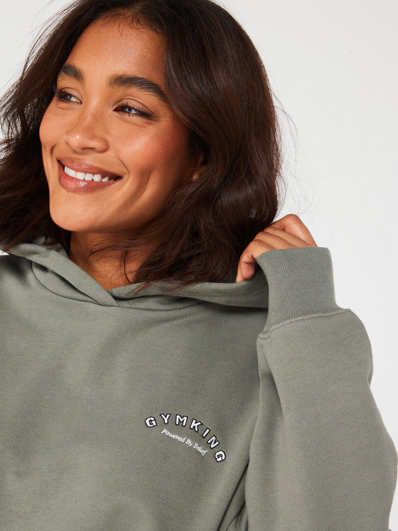 Gym King Womens Spirit Of Summer Relaxed Fit Hood Green Very.co.uk