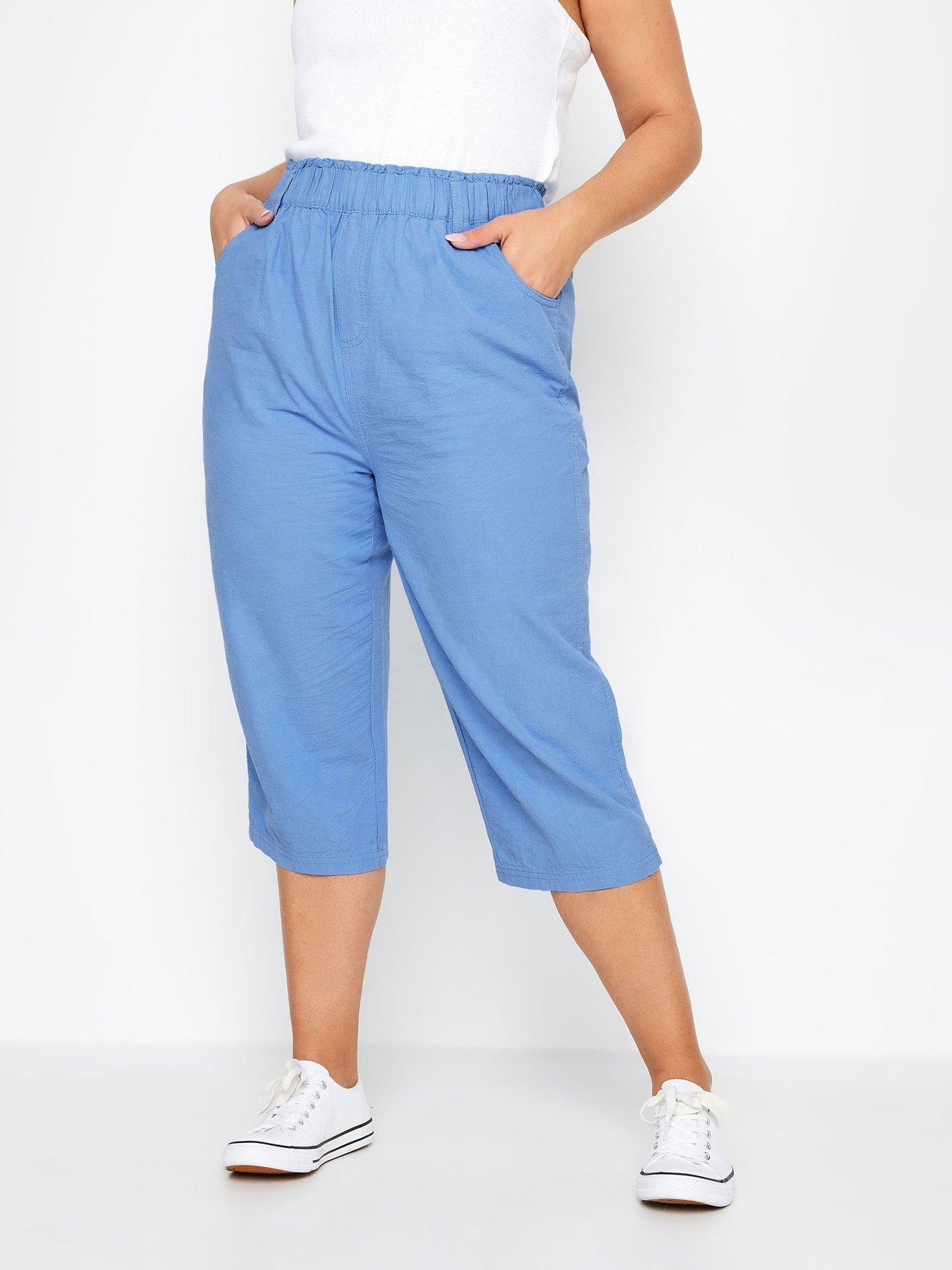 Retro Loose Plus Size Cropped Trousers at Rs 1950.00 | Girls Trouser | ID:  25944823188