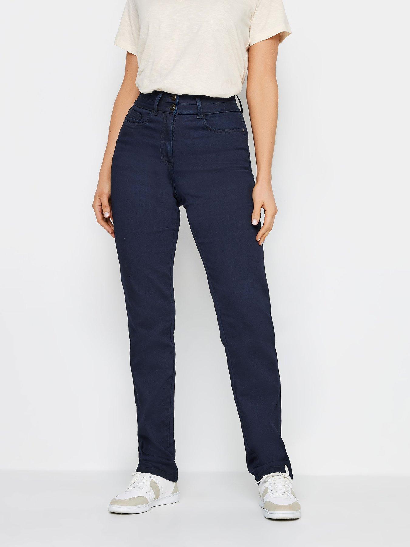 Long Tall Sally Tall Indigo Lift And Shape Slim Jean, Blue, Size 24, Length 36, Women
