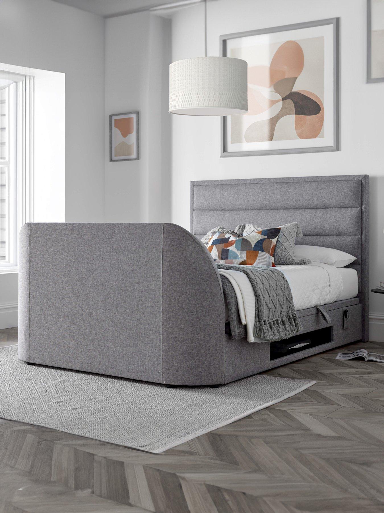 Product photograph of Very Home Kirkby Ottoman Storage Tv Bed Frame - Fits Up To 43 Inch Tv - Plus Mattress Options Buy Amp Save - Bed Frame Only from very.co.uk