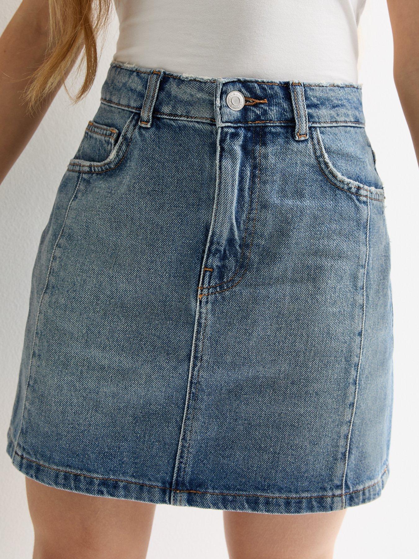 New Look 915 Girls Blue Denim Mini Skirt | Very.co.uk