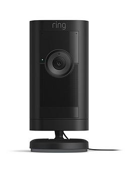 Product photograph of Ring Stick Up Cam Pro - Plug-in - Uk from very.co.uk