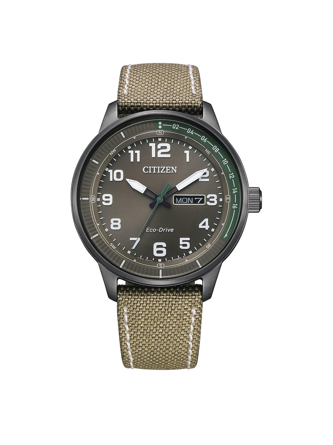 Product photograph of Citizen Gents Weekender Eco-drive Strap Watch from very.co.uk