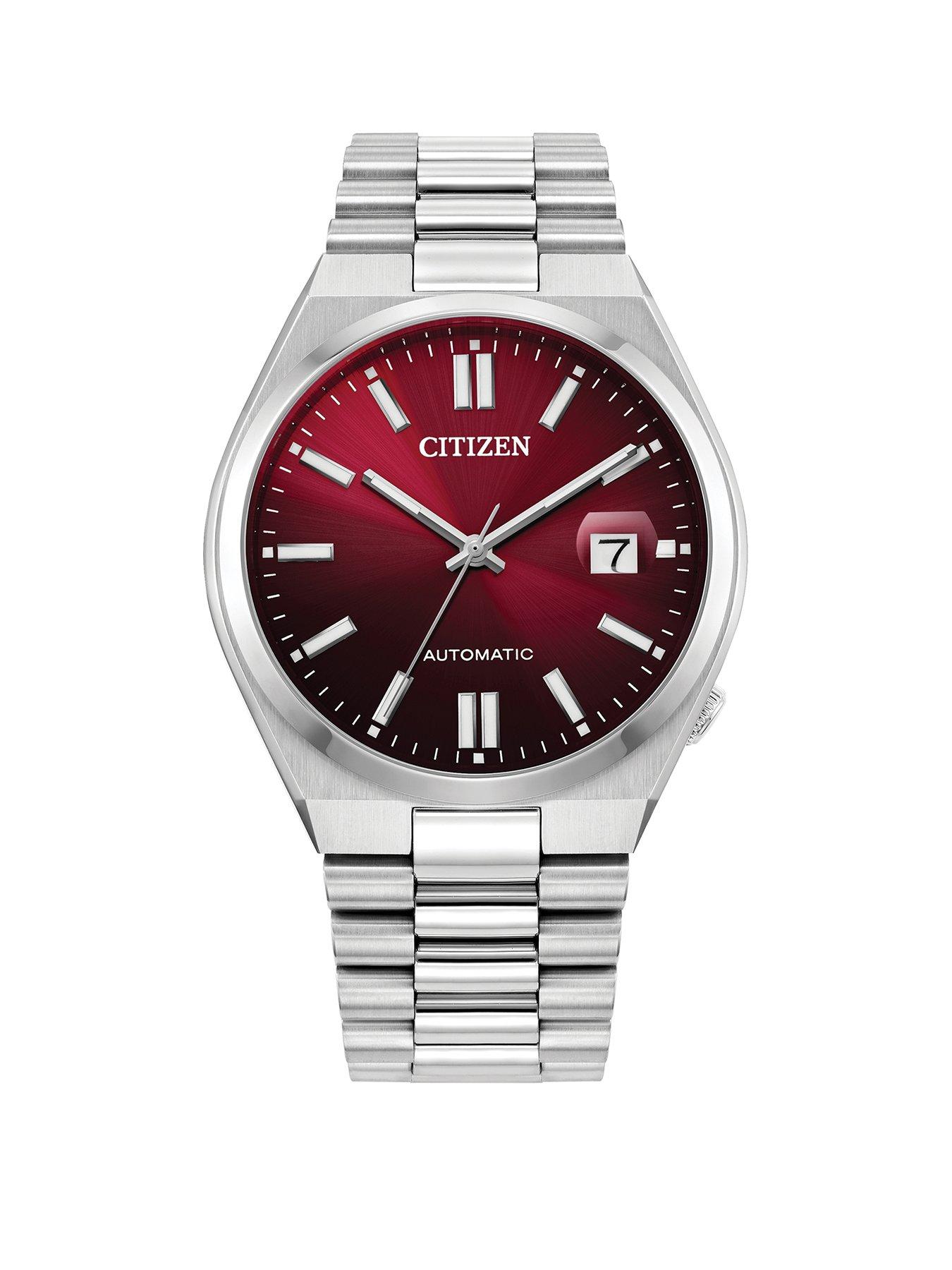 Product photograph of Citizen Red Tsuyosa Watch from very.co.uk