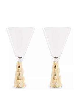 Product photograph of Premier Housewares Set Of 2 Astrid Wine Glasses from very.co.uk