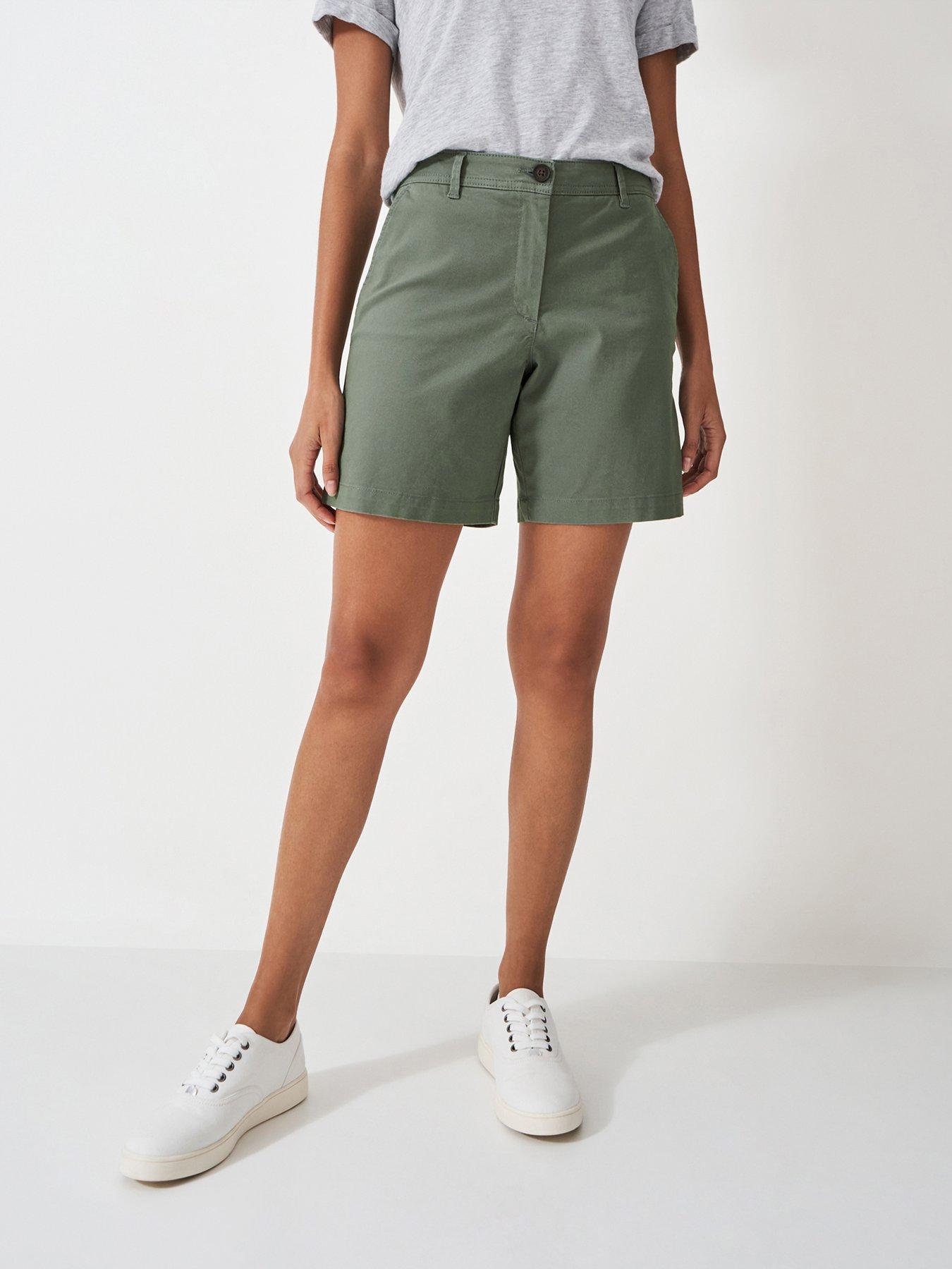 Image 1 of 5 of Crew Clothing Chino short-Green