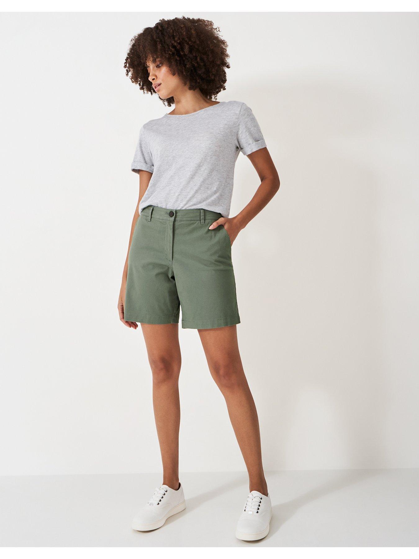 Image 4 of 5 of Crew Clothing Chino short-Green