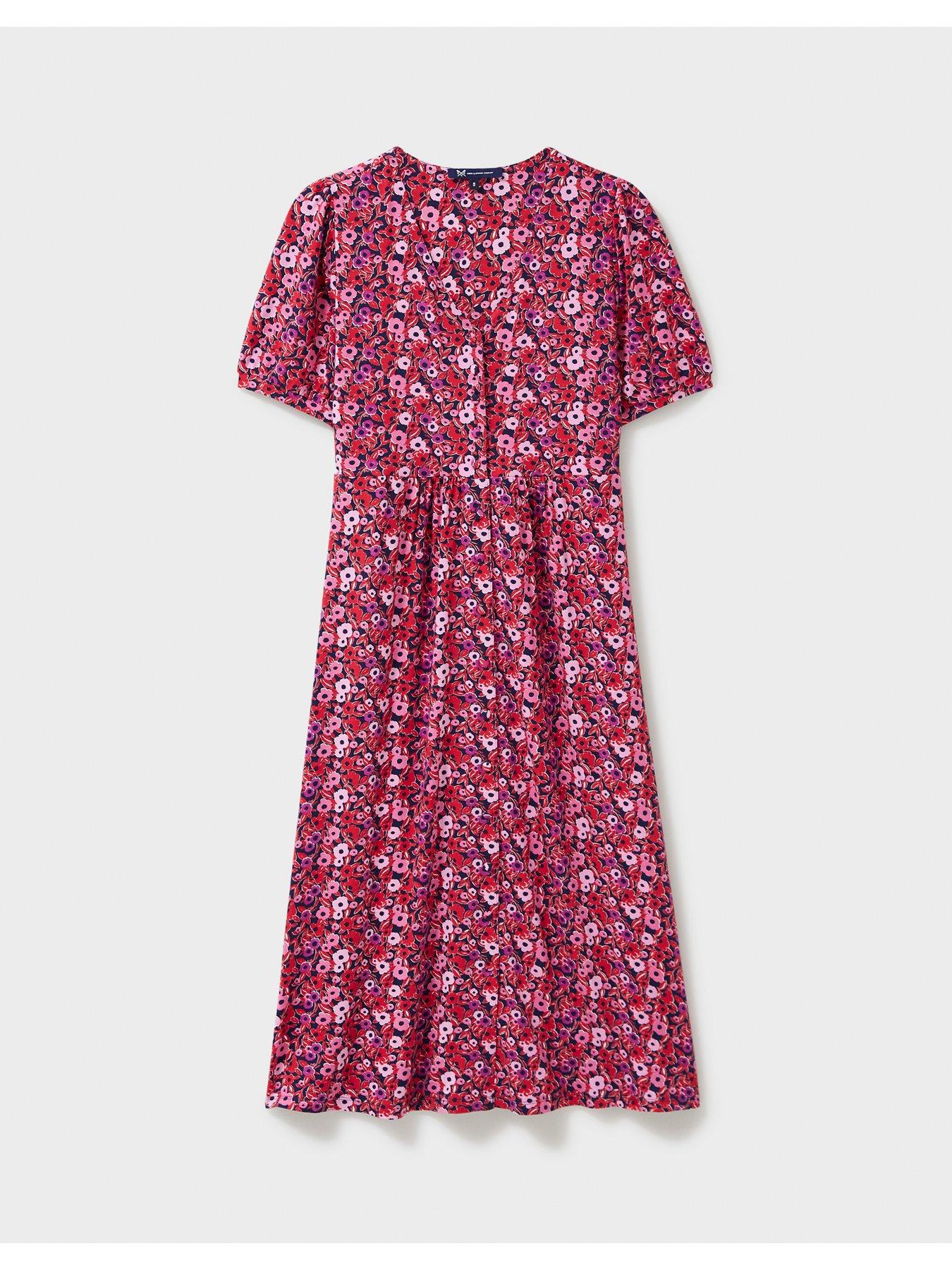 Crew Clothing Kiki Short Sleeve Jersey Dress - Multi | Very.co.uk