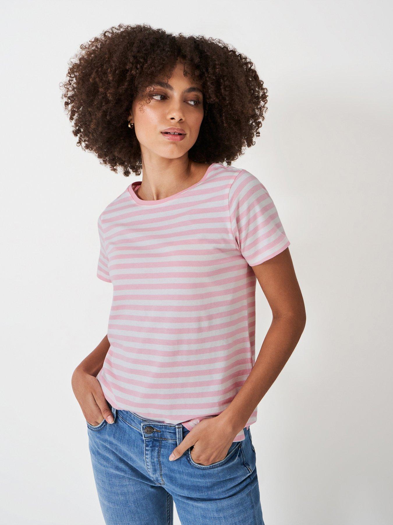 Long Tall Sally Cotton Scoop Neck Tee Stripe