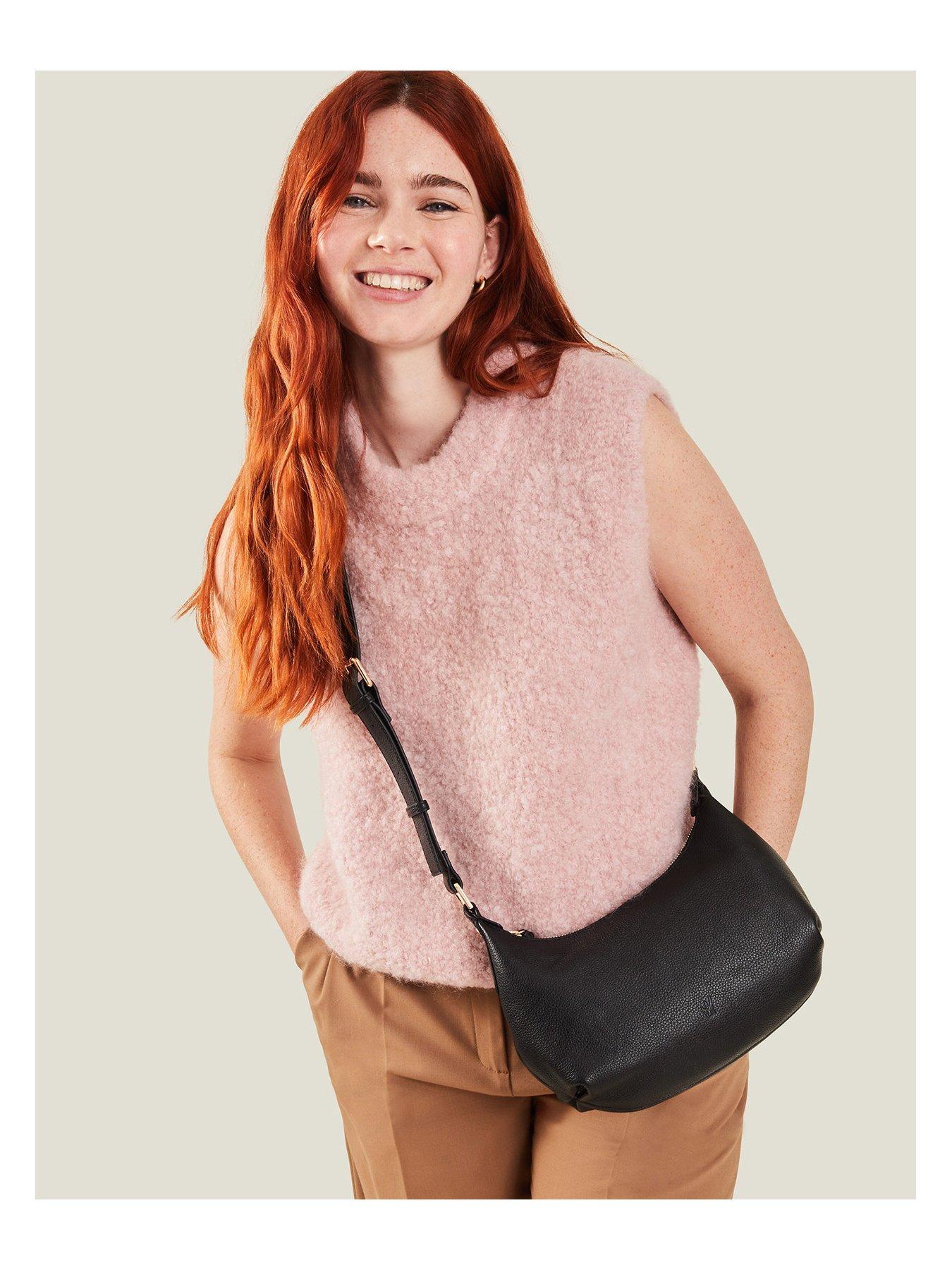 Image 2 of 4 of Accessorize Leather Small Scoop Bag