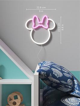 Product photograph of Yellowpop Disney Minnie Ears Led Neon Wall Art from very.co.uk