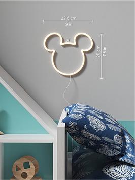 Product photograph of Yellowpop Disney Mickey Ears Led Neon Wall Art from very.co.uk