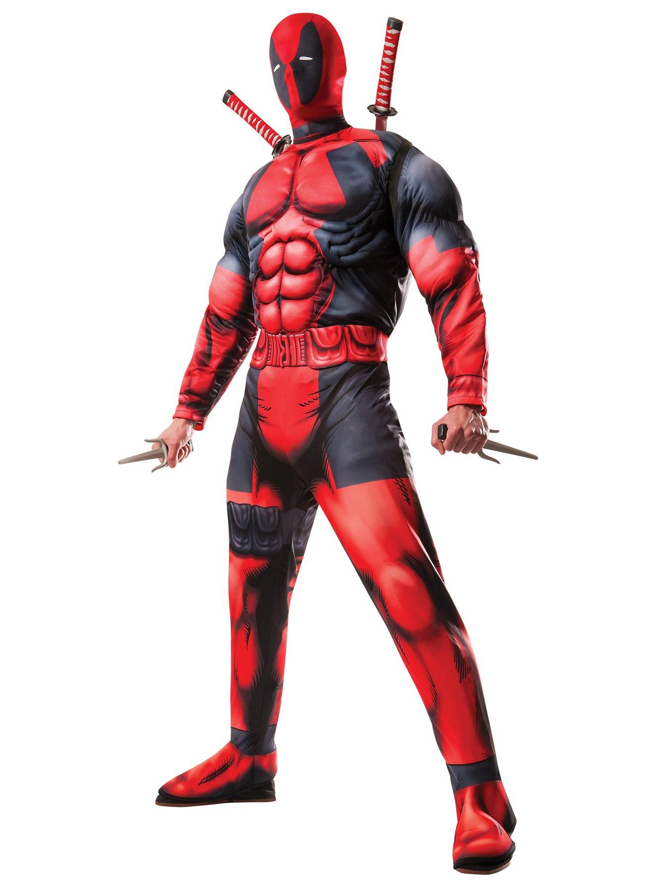 Image 1 of 1 of Marvel Deluxe Fiber Filled Deadpool Costume