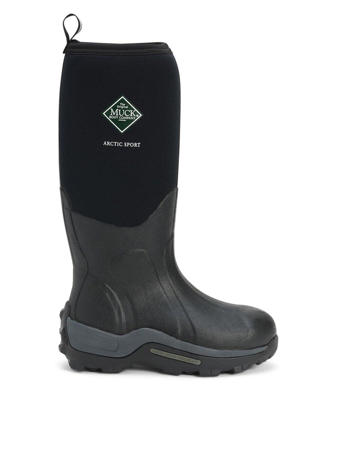 Muck Boots Mens Arctic Sport - Black, Black, Size 6, Men
