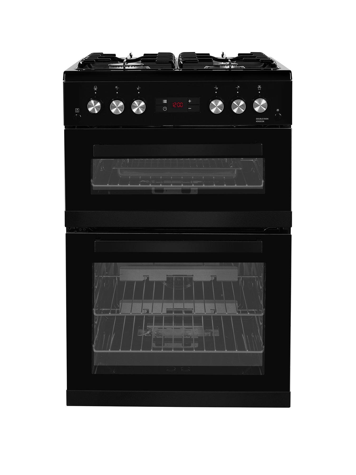 Product photograph of Beko Kdg653k 60cm Wide Gas Cooker With Full Width Gas Grill - Black from very.co.uk