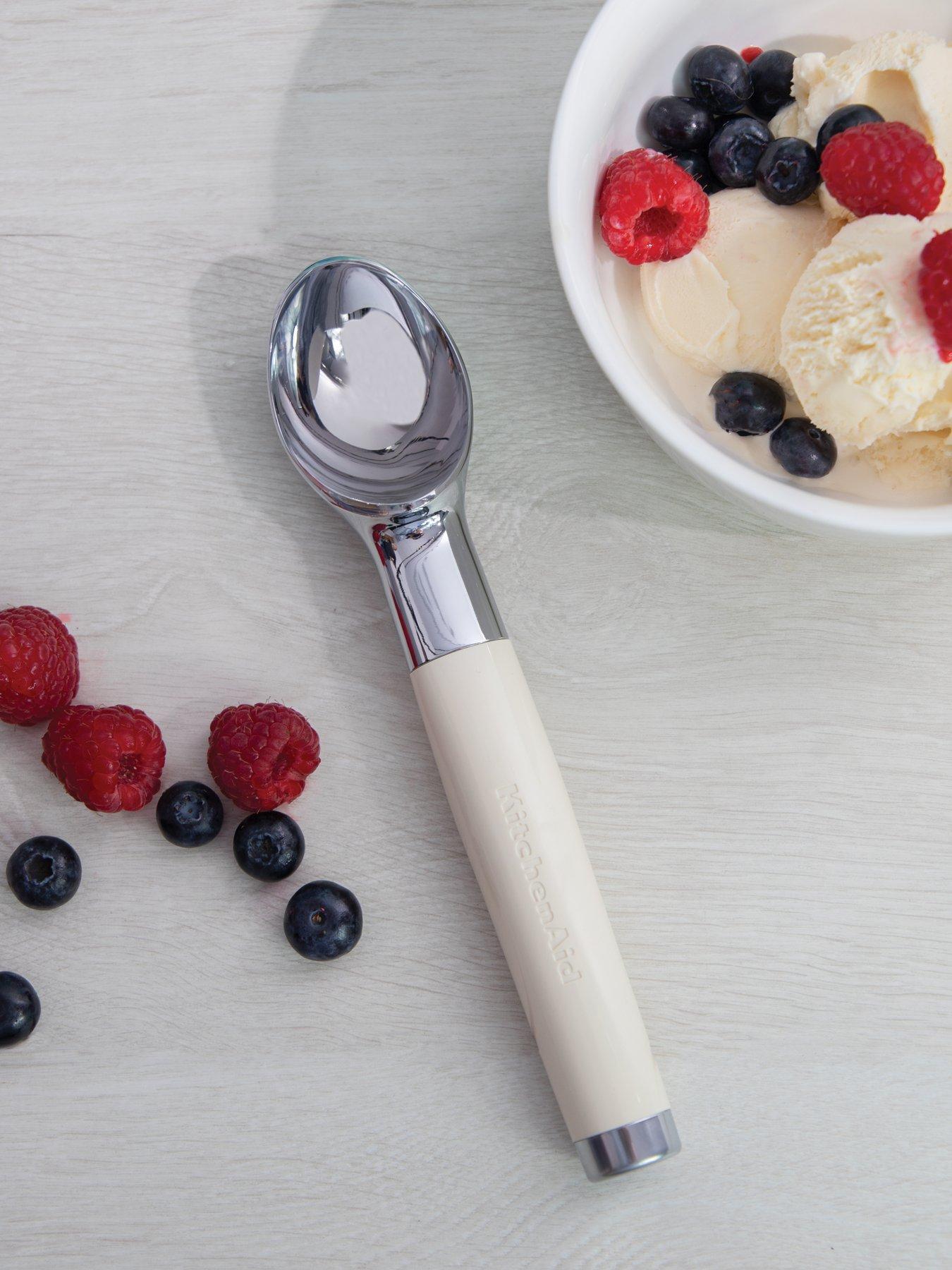 Product photograph of Kitchenaid Core Ice Cream Scoop - Almond Cream from very.co.uk