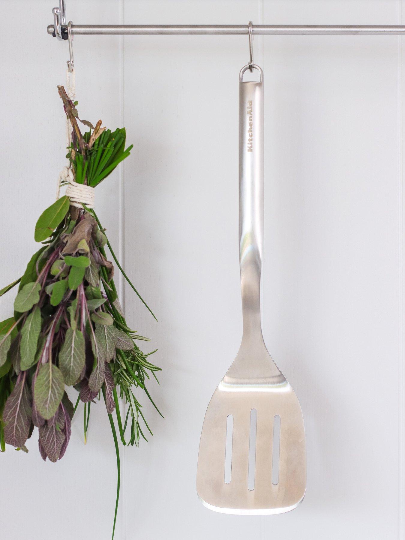 Product photograph of Kitchenaid Premium Stainless Steel Slotted Turner from very.co.uk