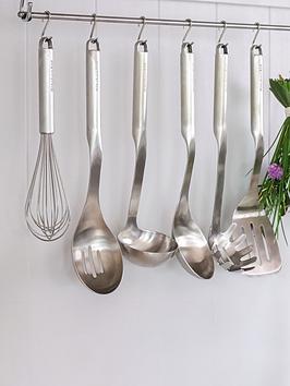 Product photograph of Kitchenaid Premium Stainless Steel Slotted Spoon from very.co.uk
