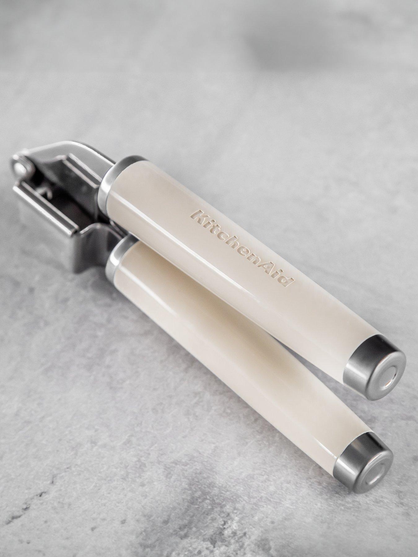 Product photograph of Kitchenaid Core Garlic Press - Almond Cream from very.co.uk