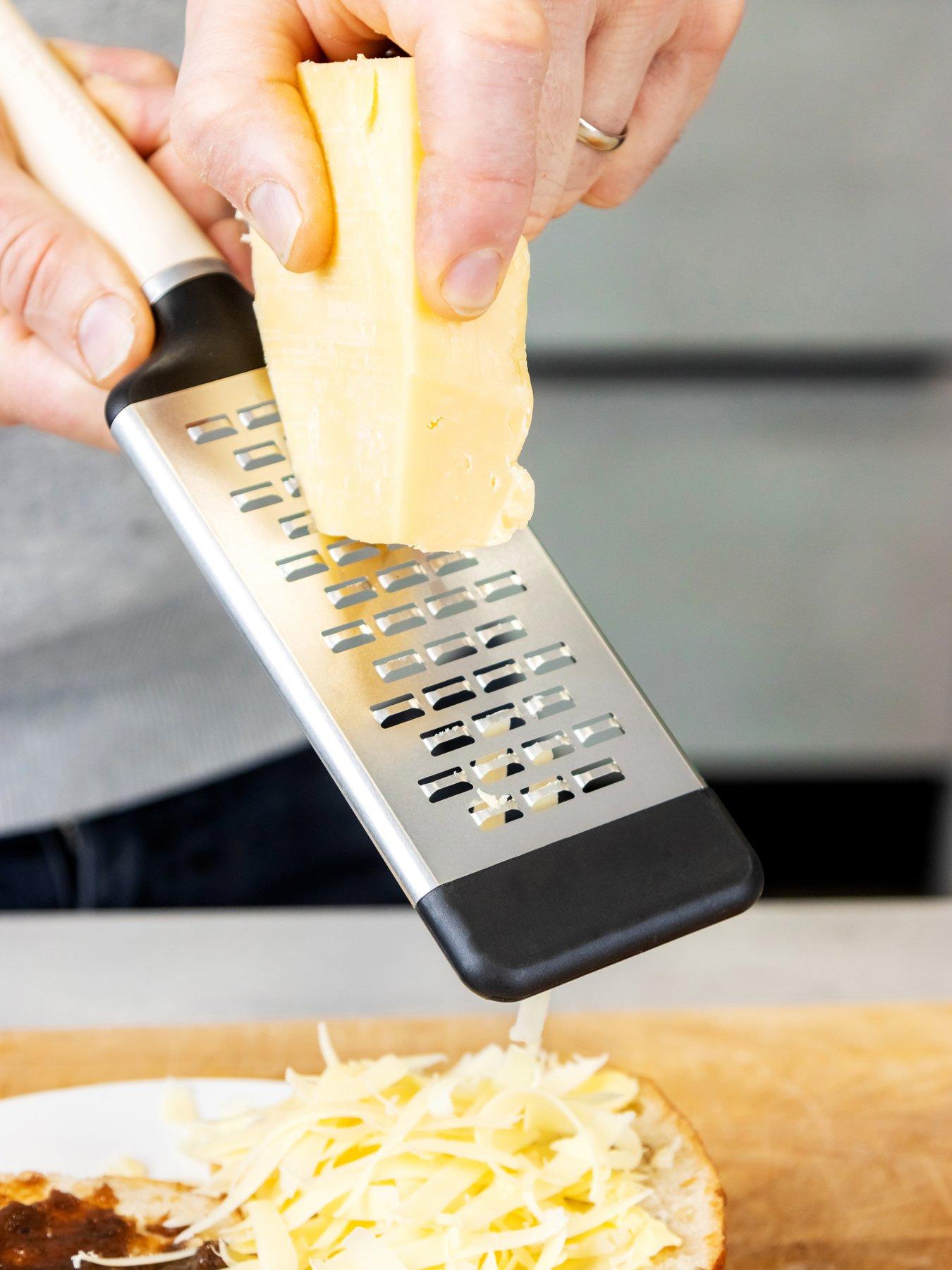 KitchenAid Stainless Steel Etched Cheese Grater - Almond Cream