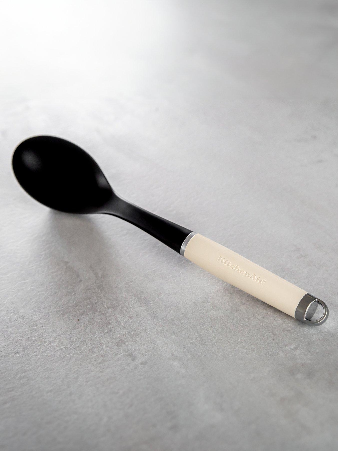 Product photograph of Kitchenaid Core Basting Spoon - Almond Cream from very.co.uk