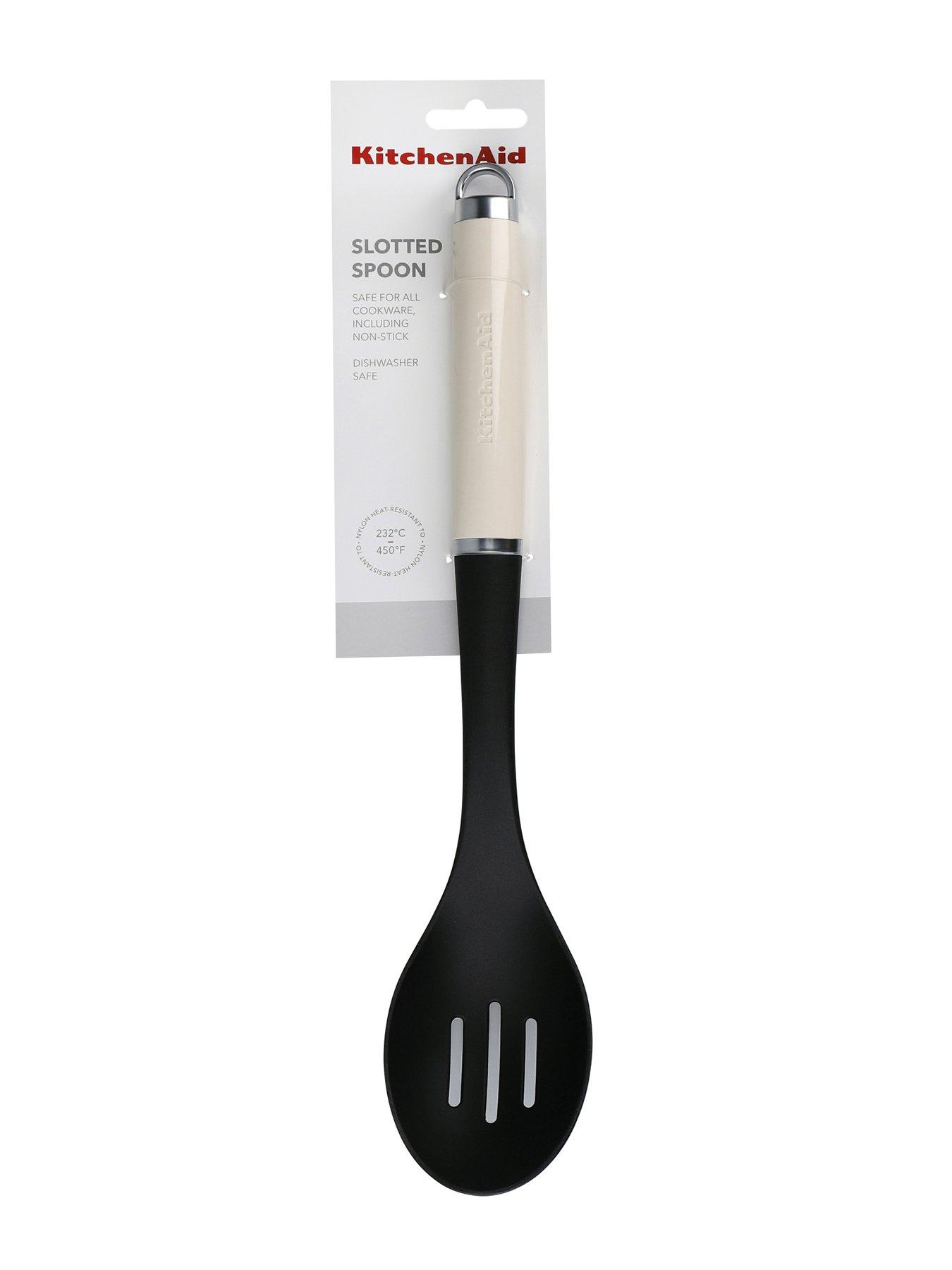 Image 4 of 4 of KitchenAid Core Slotted Spoon - Almond Cream