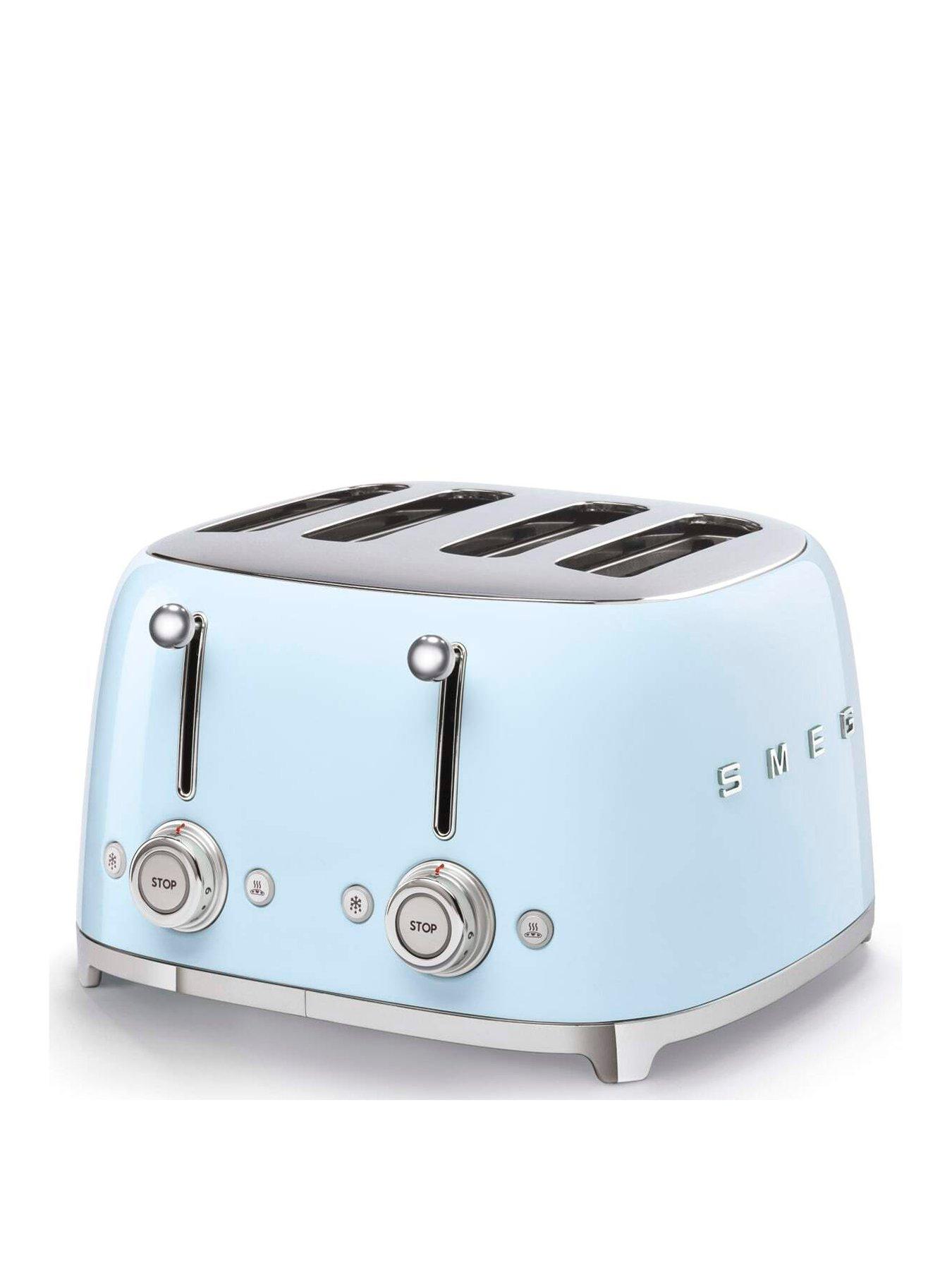 Smeg Tsf03 Retro Style 4 Slice Toaster, 2000W - Pastel Blue