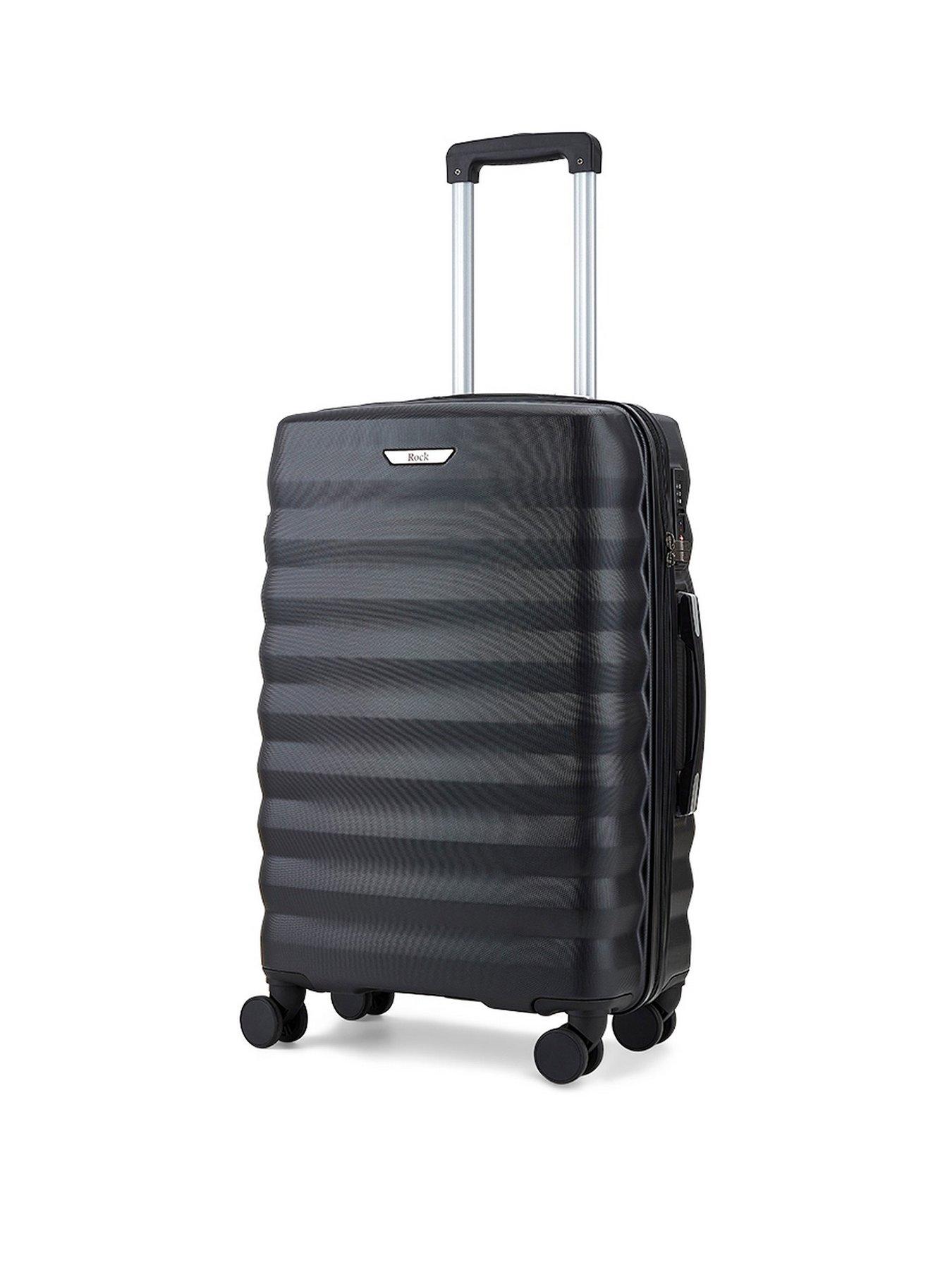 Rock Luggage Parker 8-Wheel Suitcase Large - Black