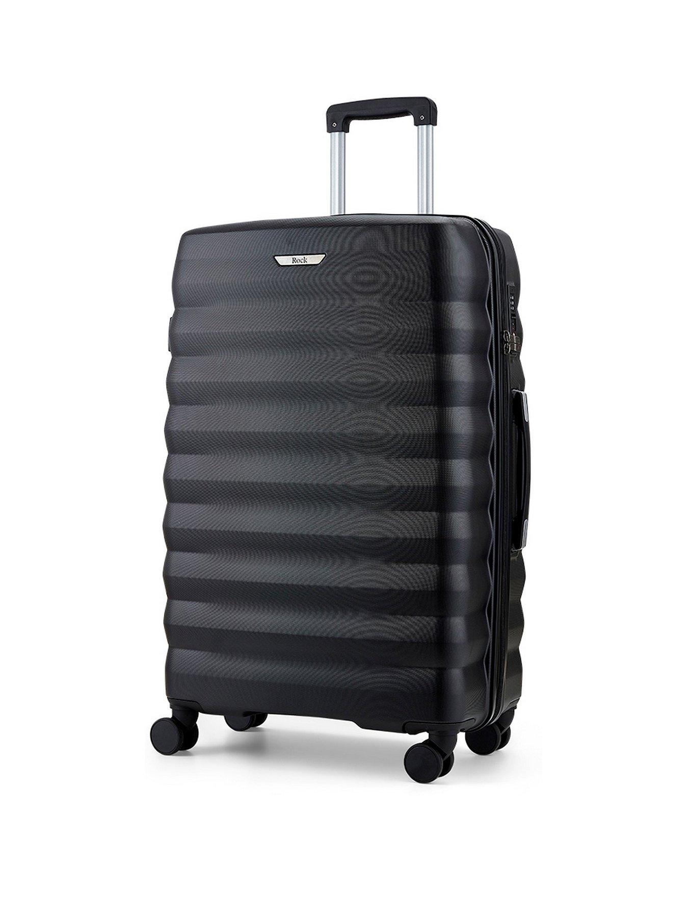 Image 2 of 5 of Rock Luggage Berlin 8 Wheel Hardshell 3pc Suitcase Set - Black