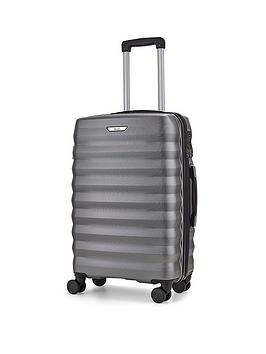 Rock Luggage Berlin 8 Wheel Hardshell Medium Suitcase - Charcoal