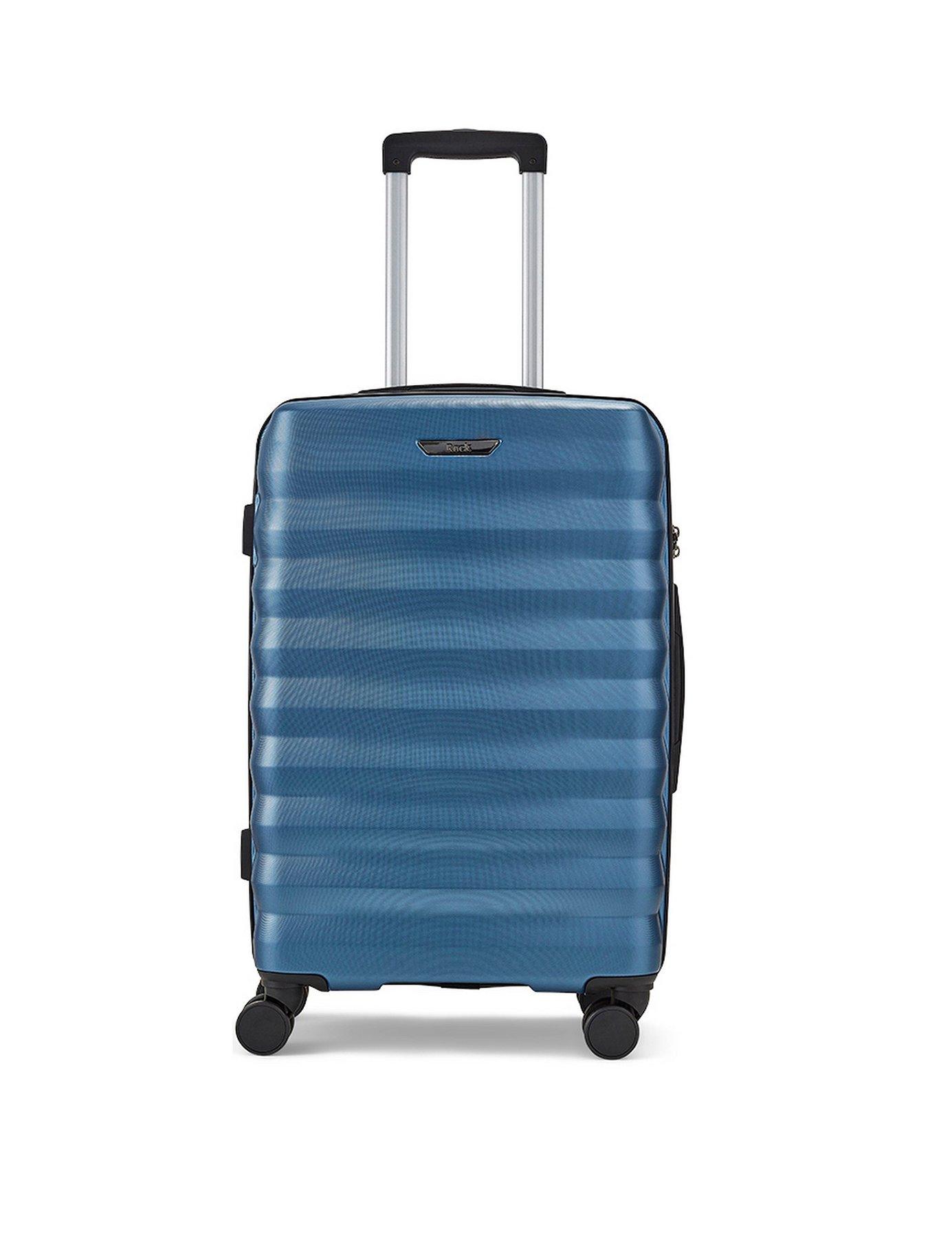 Rock Luggage Berlin 8 Wheel Hardshell Medium Suitcase Blue Very