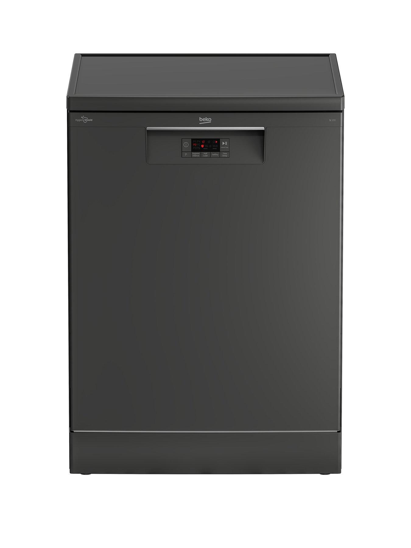 Beko DVS04020B 10-Place Freestanding Slimline Dishwasher, Black | very.co.uk