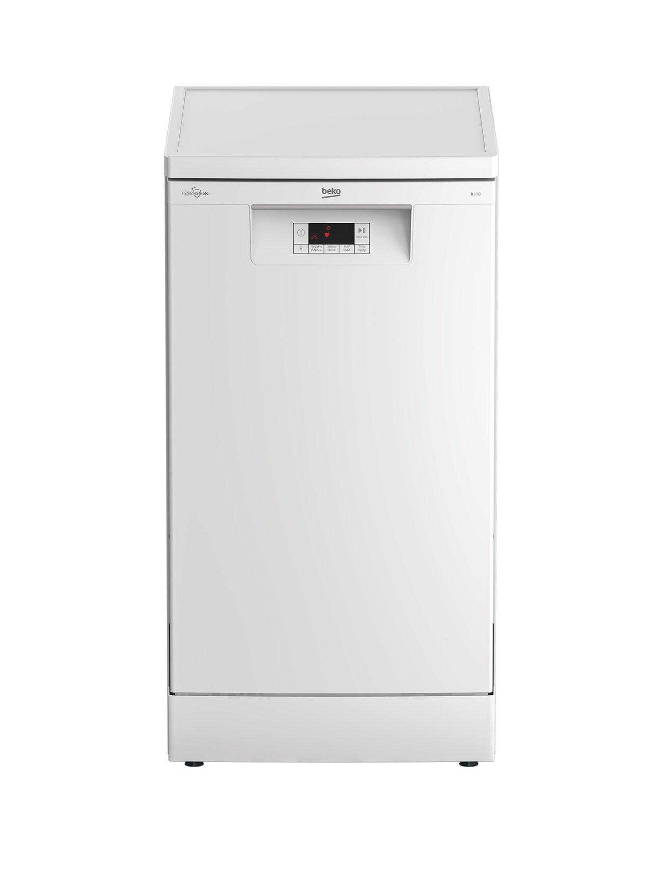 Product photograph of Beko Bdfs16020w 45cm Wide 10-place Slimline Dishwasher - White from very.co.uk