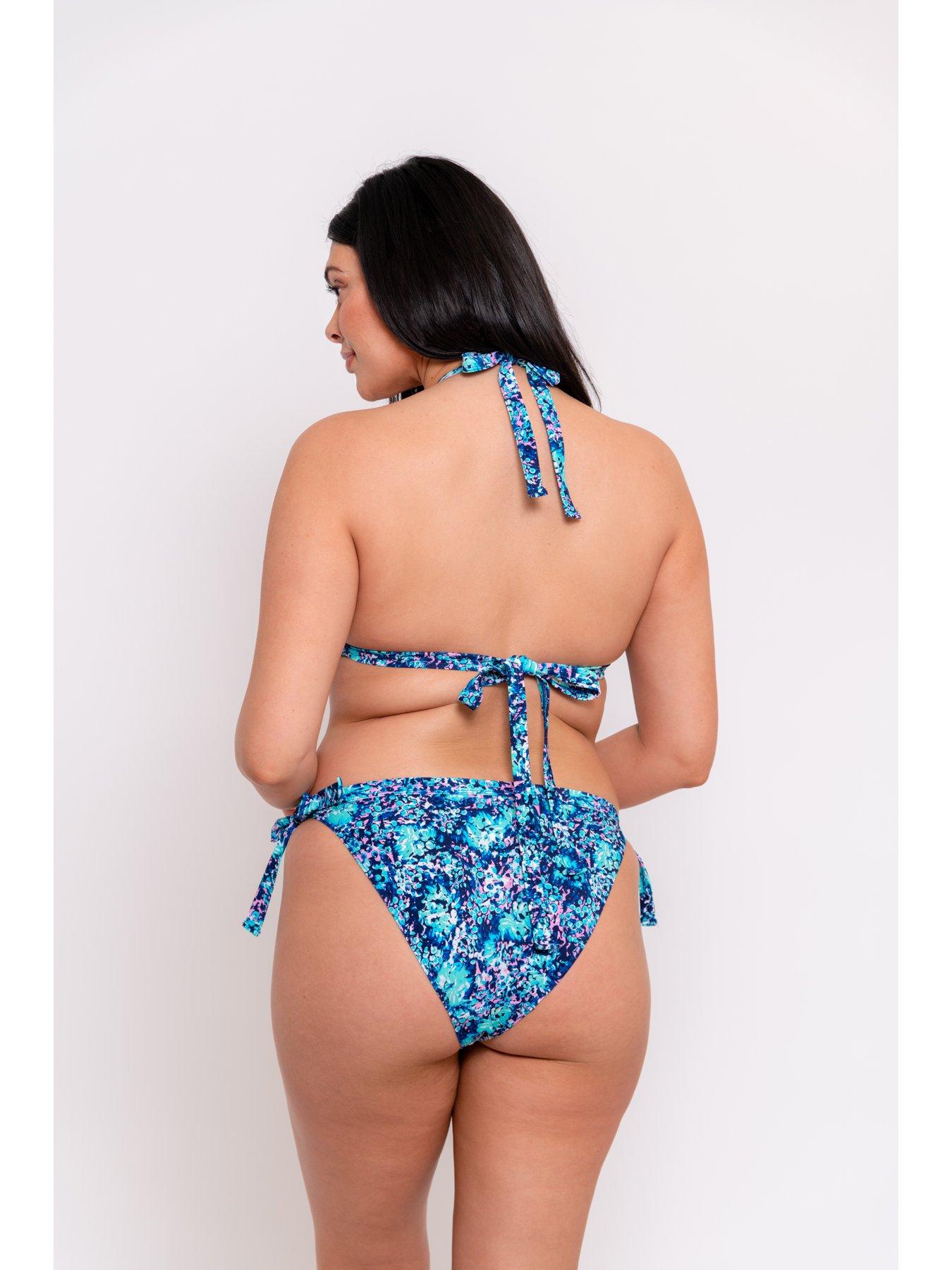Curvy Kate Mykonos String Bikini Top Blue Print Very