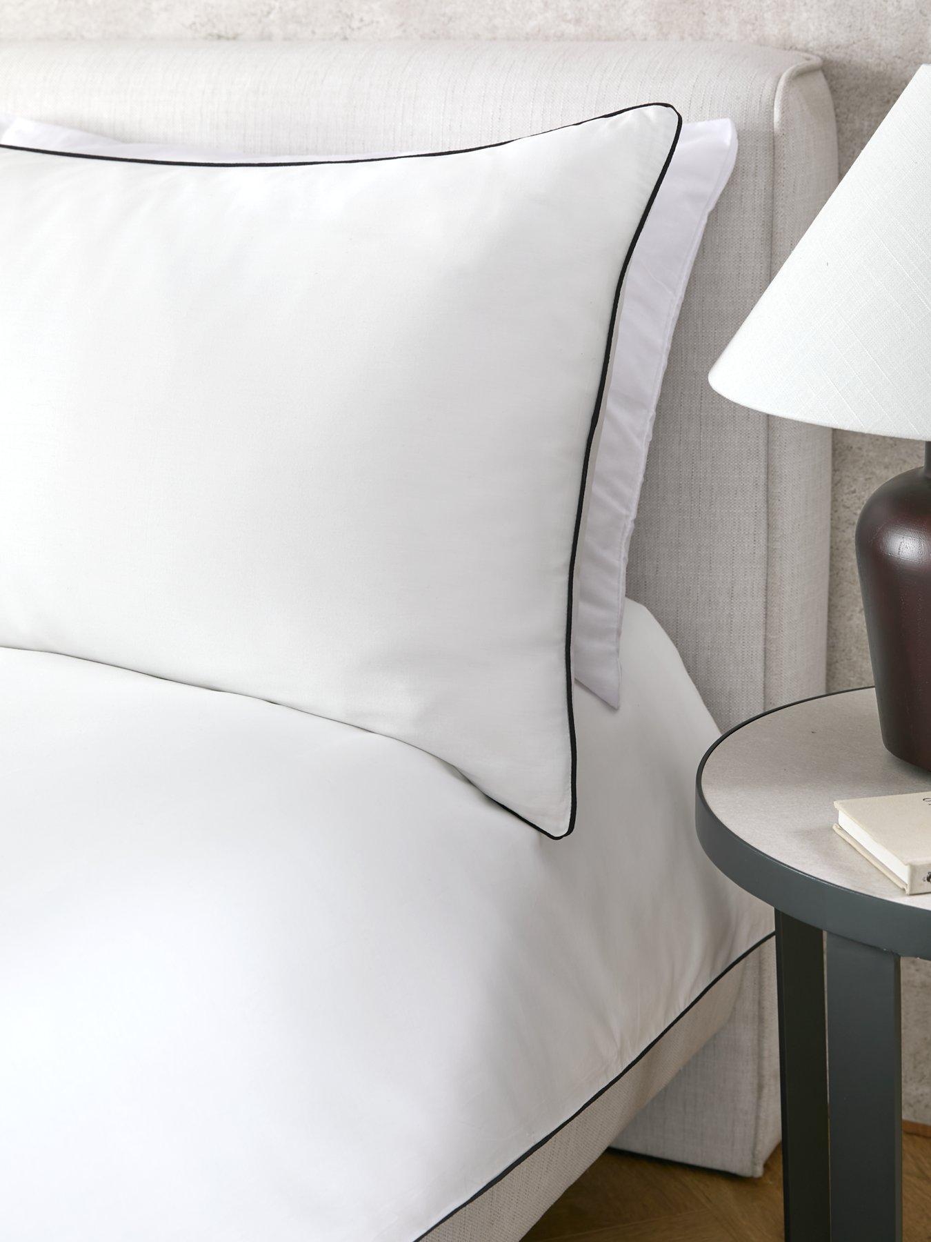 Image 3 of 5 of Michelle Keegan Home Contrast Piping 100% Cotton Duvet Cover Set