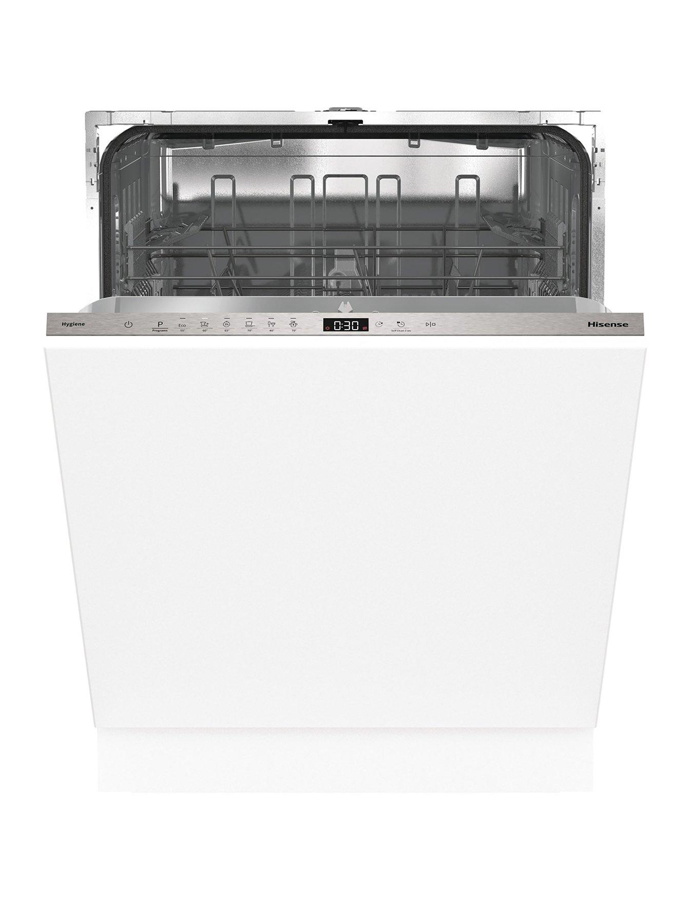Hisense HV642E90UK Fullsize 13-Place Settings Fully Integrated 15-Minute Quick Wash Dishwasher