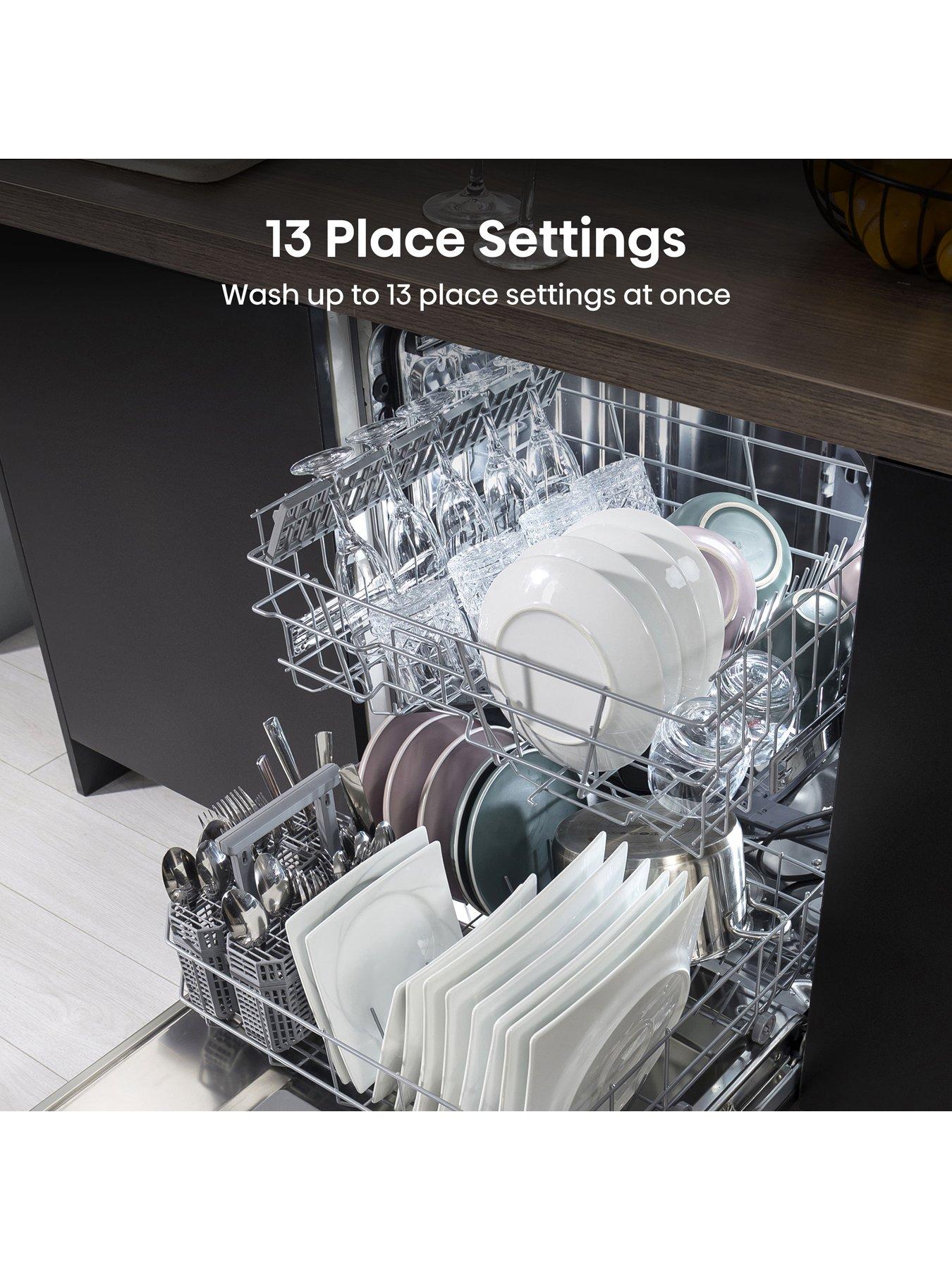 Image 2 of 7 of Hisense HV642E90UK Fullsize 13-Place Settings Fully Integrated 15-Minute Quick Wash Dishwasher