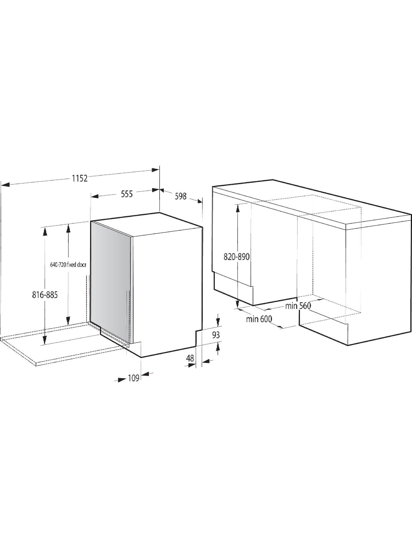 Image 5 of 7 of Hisense HV642E90UK Fullsize 13-Place Settings Fully Integrated 15-Minute Quick Wash Dishwasher