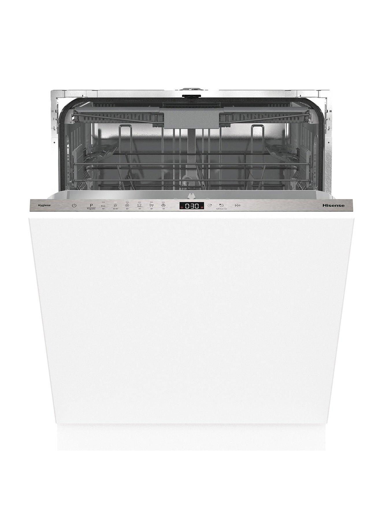 Hisense HV643D90UK Fullsize 16-Place Settings Fully Integrated 15-Minute Quick Wash Dishwasher