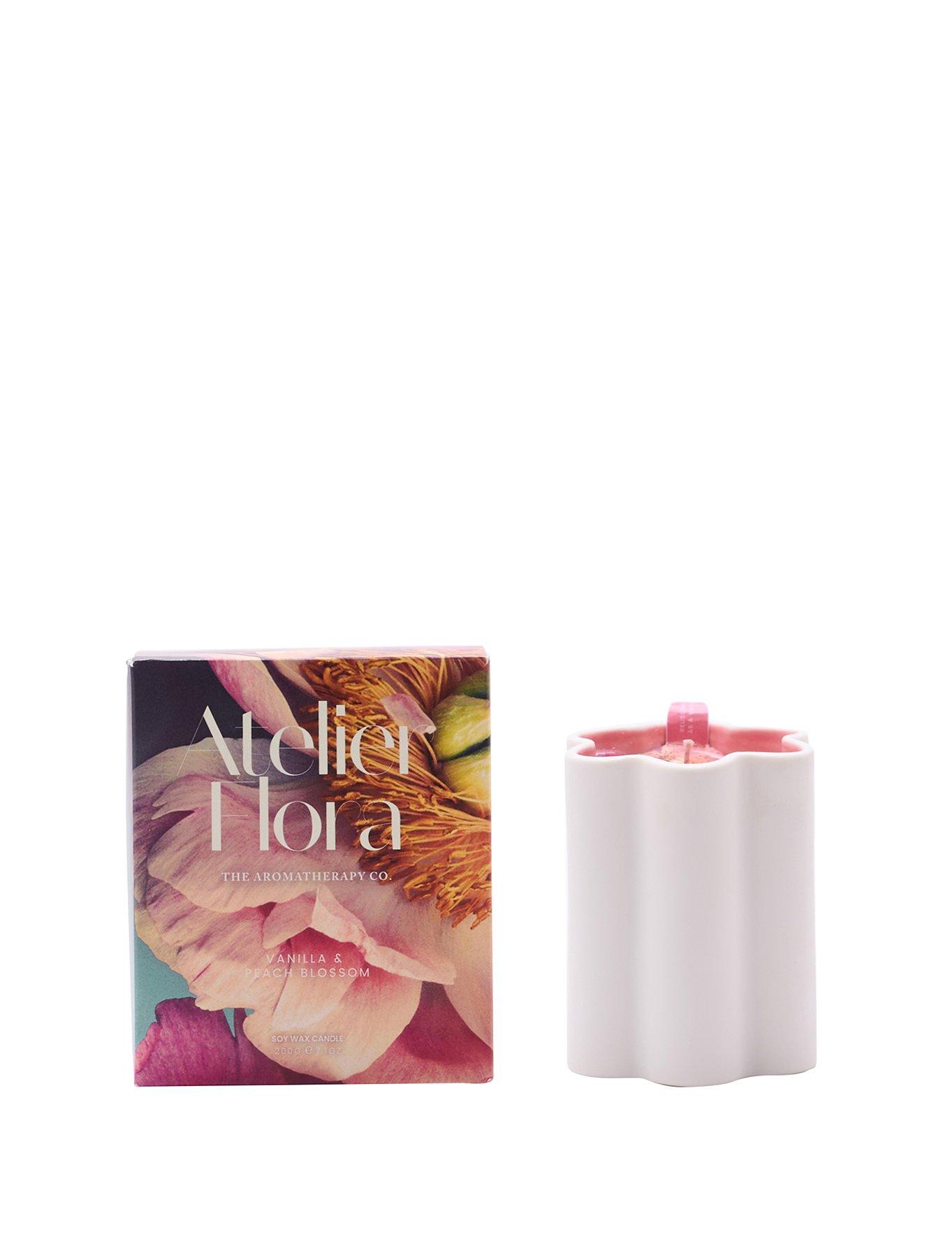Image 2 of 7 of The Aromatherapy Co. Atelier Flora Candle - Vanilla &amp; Peach Blossom