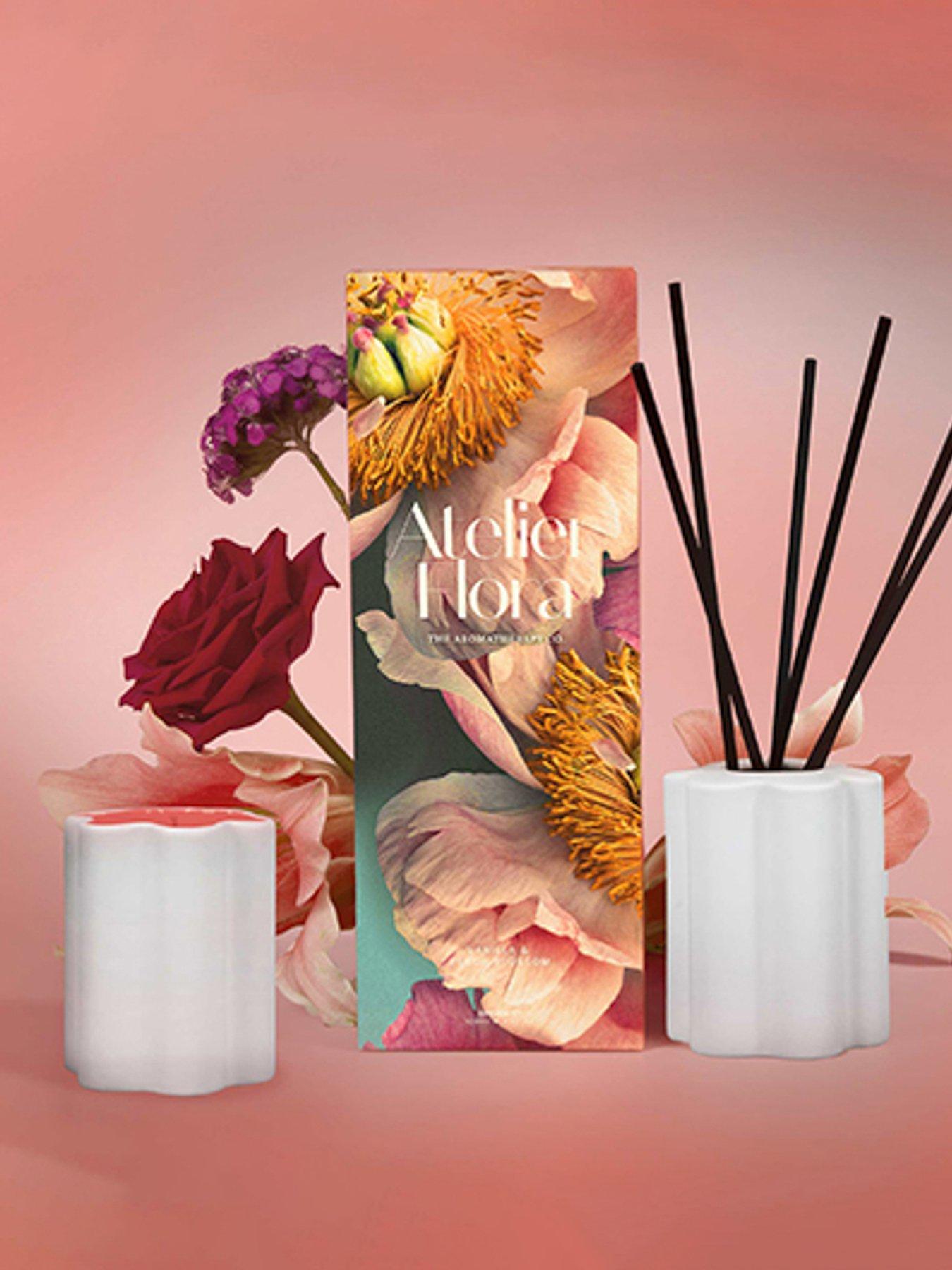 Product photograph of The Aromatherapy Co Atelier Flora 100ml Diffuser - Vanilla Amp Peach Blossom from very.co.uk