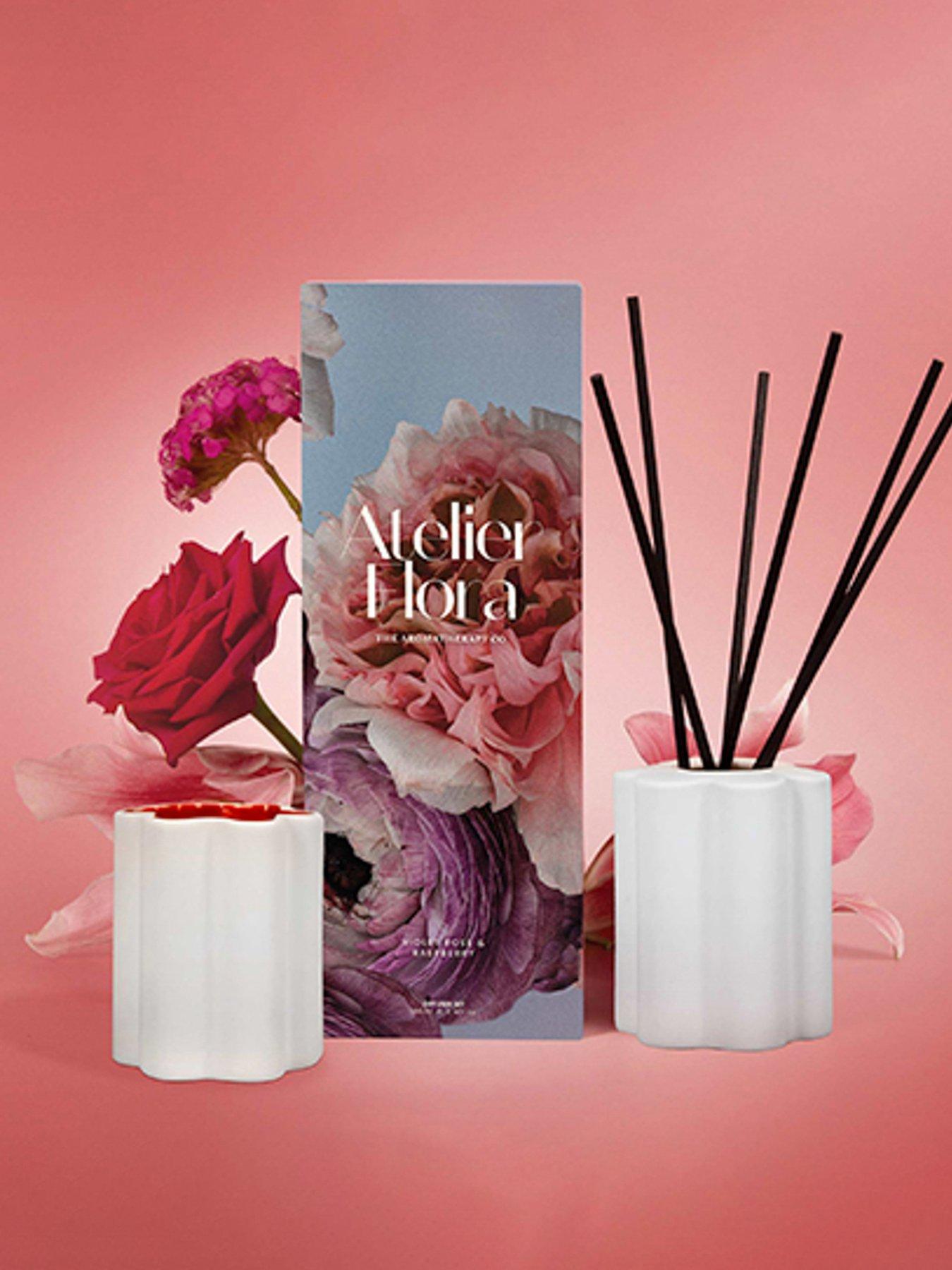 Product photograph of The Aromatherapy Co Atelier Flora 100ml Diffuser - Violet Rose Amp Raspberry from very.co.uk