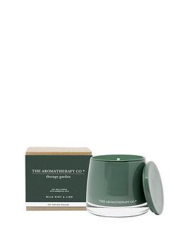 Product photograph of The Aromatherapy Co Therapy Garden Candle Ndash Wild Lime Amp Mint from very.co.uk