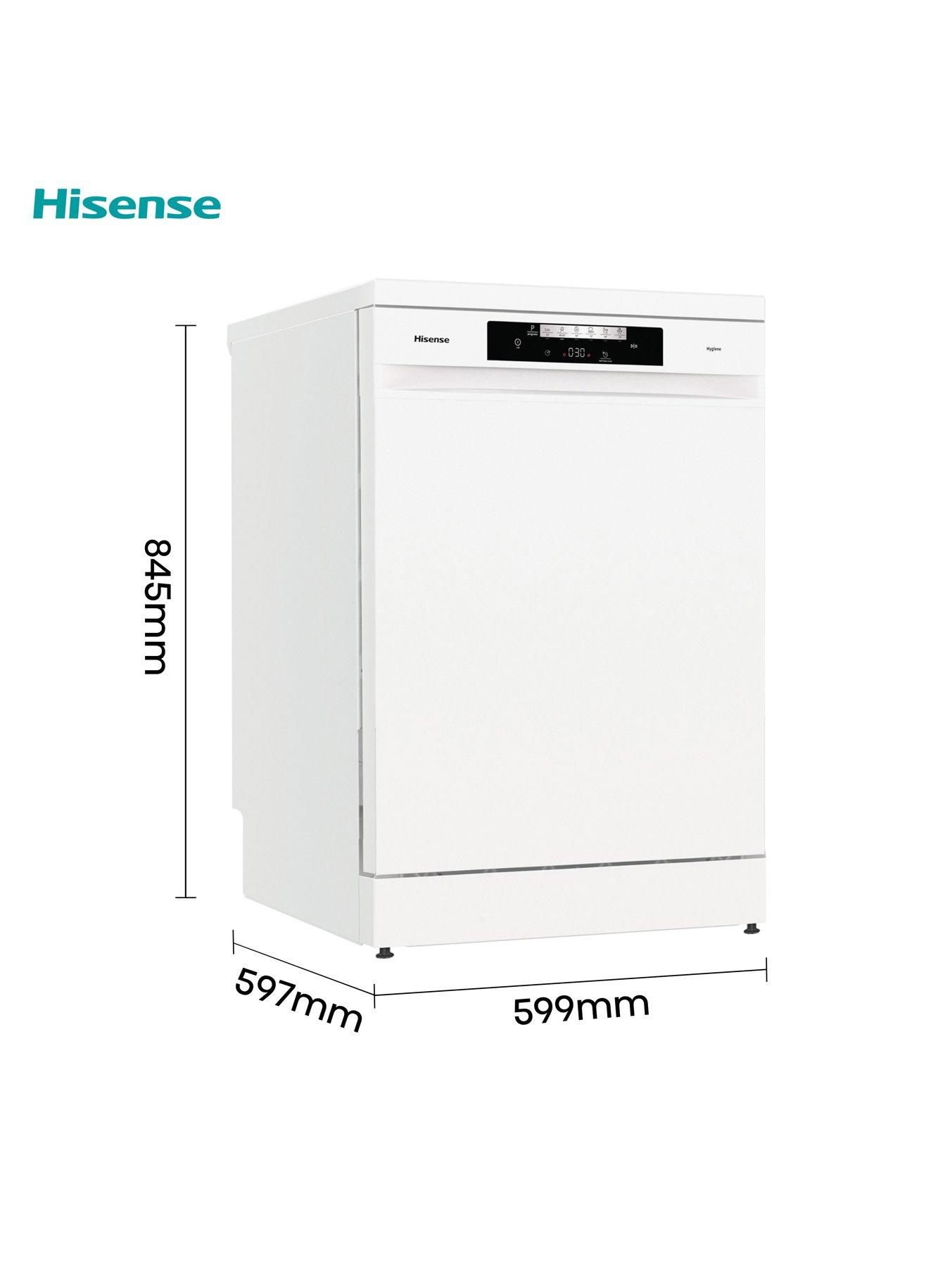 Image 4 of 7 of Hisense HS642D90WUK Fullsize 14-Place Settings 15-Minute Quick Wash Dishwasher - White