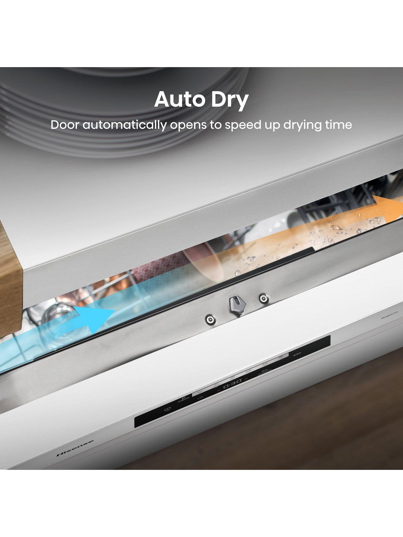 Image 7 of 7 of Hisense HS642D90WUK Fullsize 14-Place Settings 15-Minute Quick Wash Dishwasher - White