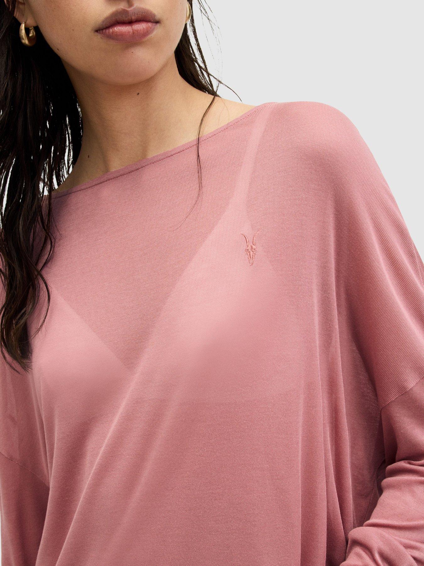 AllSaints Rita Francesco Tee - Pink | Very.co.uk