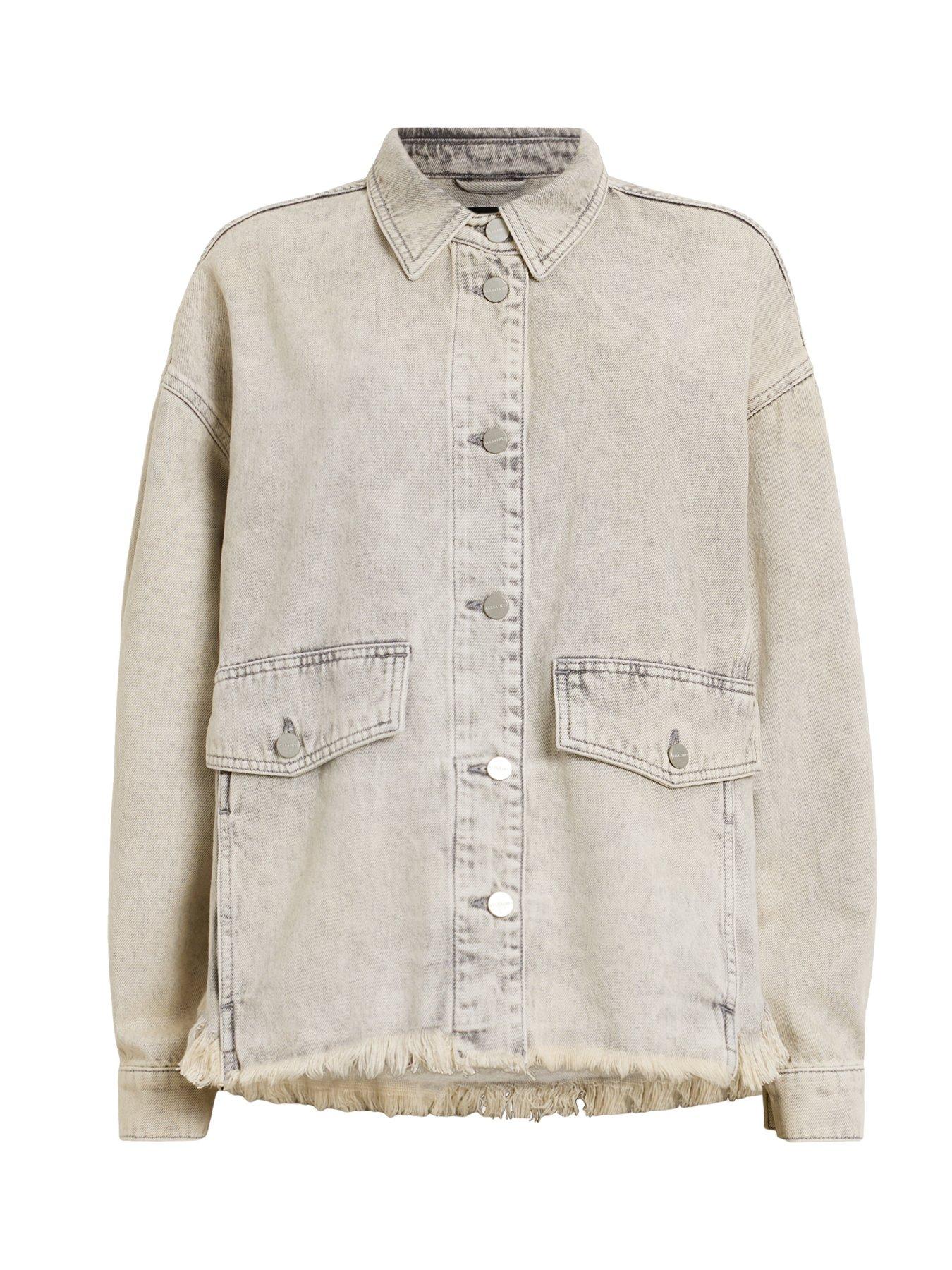 AllSaints Hettie Denim Shacket | Very.co.uk