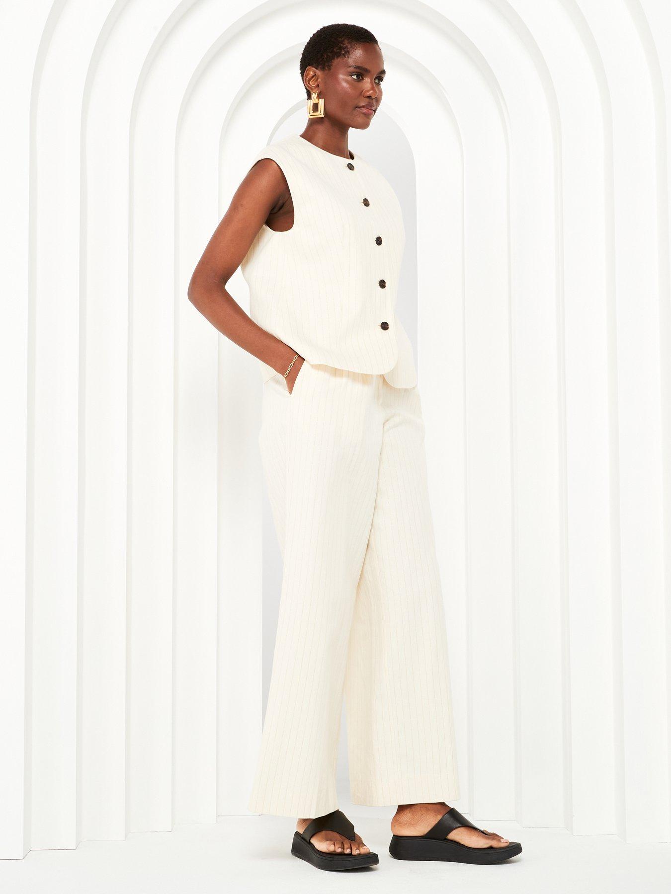 Image 5 of 6 of AllSaints Payton Waistcoat - White